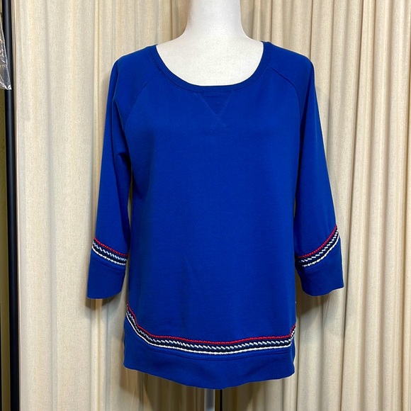 ❗️MOVING SALE❗️LUCKY BRAND- LUCKY LOTUS CALIFORNIA SOFTEST KNITWEAR PULLOVER M - Picture 1 of 9